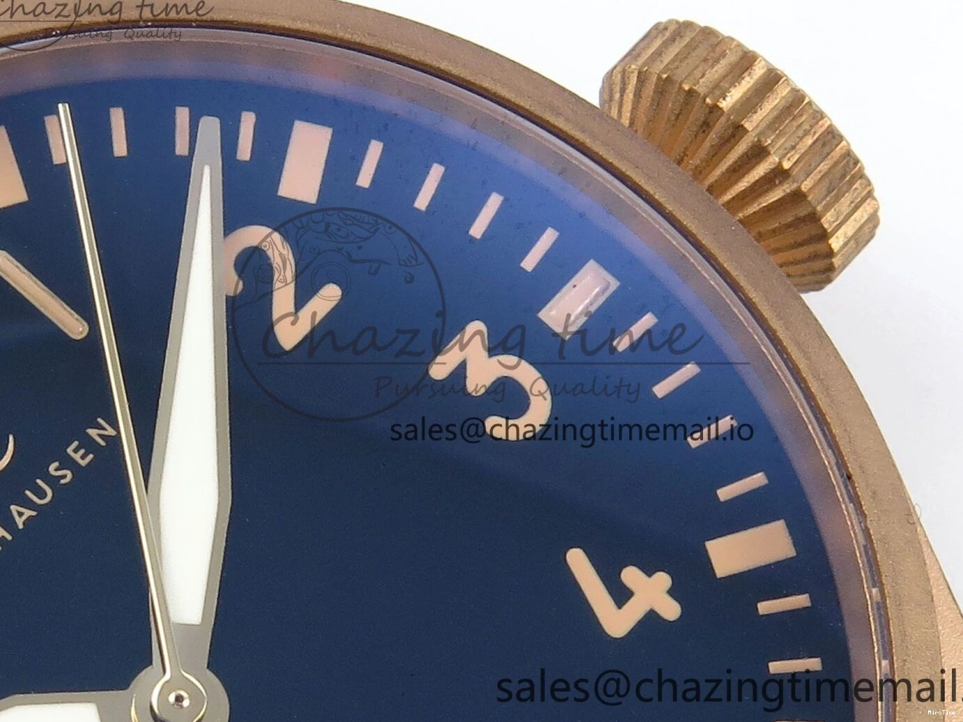 MIROTIME 0124 Affordable Big Pilot IW329703 M+F 1:1 Best Edition Black Dial on Black Nylon Strap MY 7004